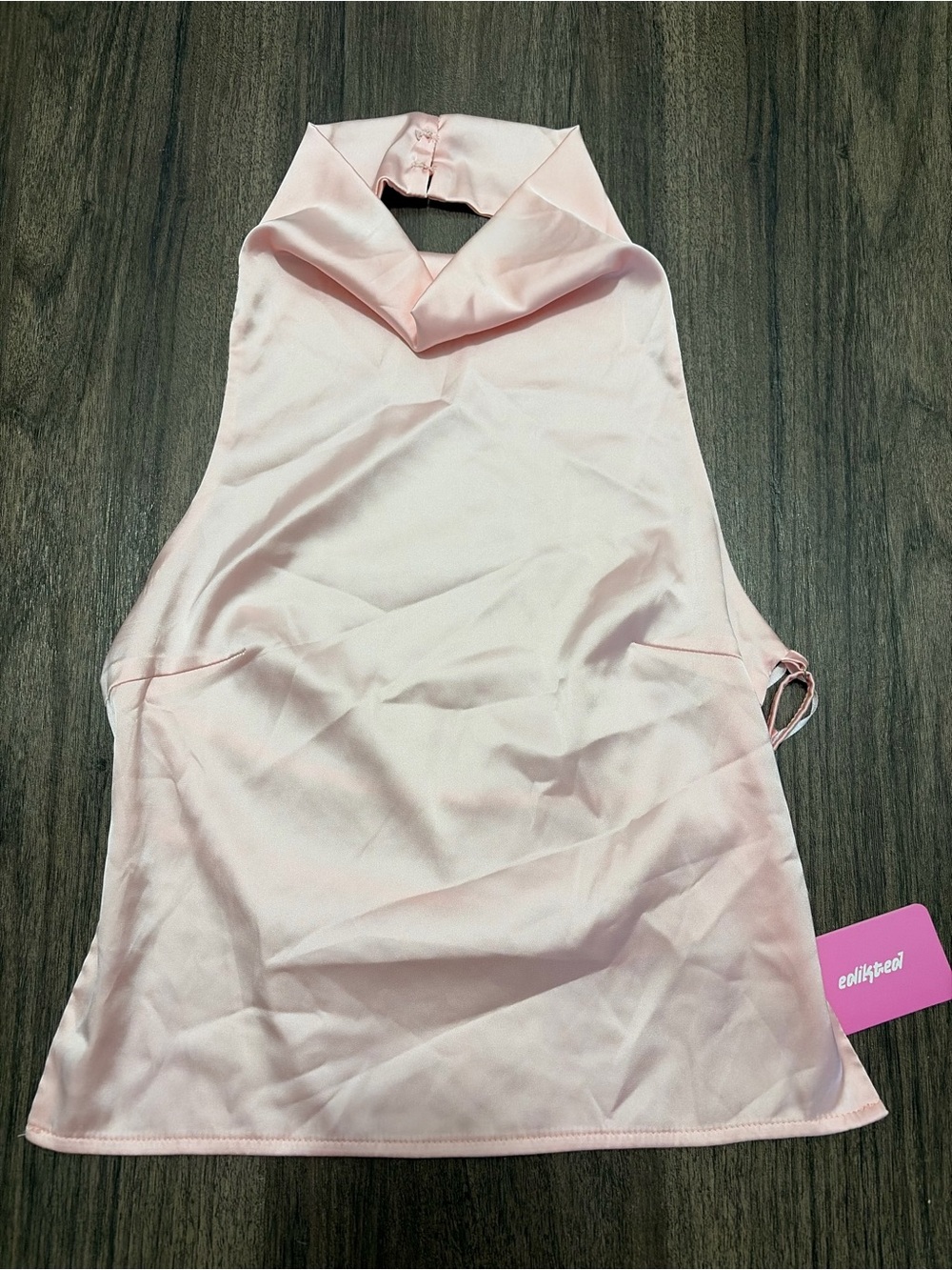 Edikted Pink Satin Cami Top